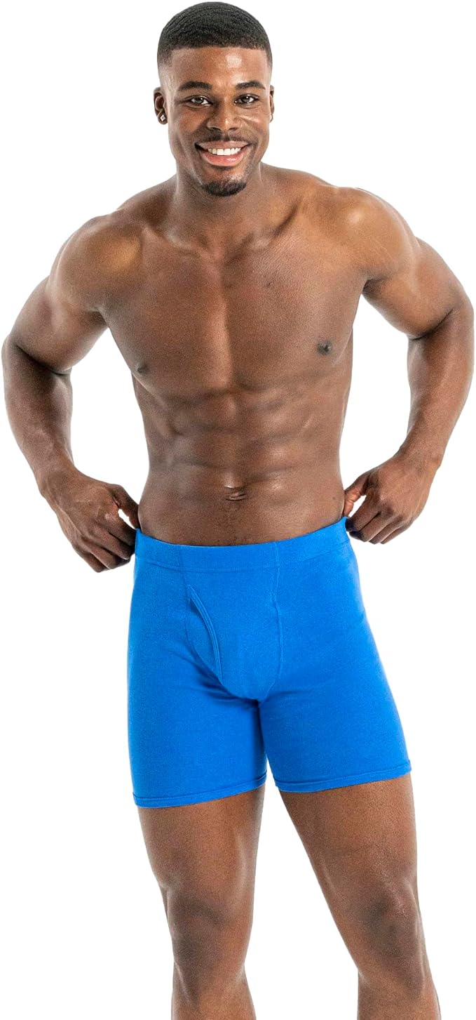 Gildan Men's Underwear Covered Waistband Boxer Briefs, Multipack, Black/Garnet/Graphite (10-Pack)