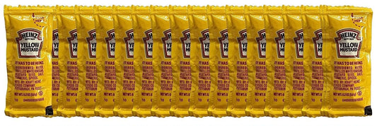RiverBlue Mustard Packets for Travel Restaurants Picnics Gifting and Food Service Use 50 Pack