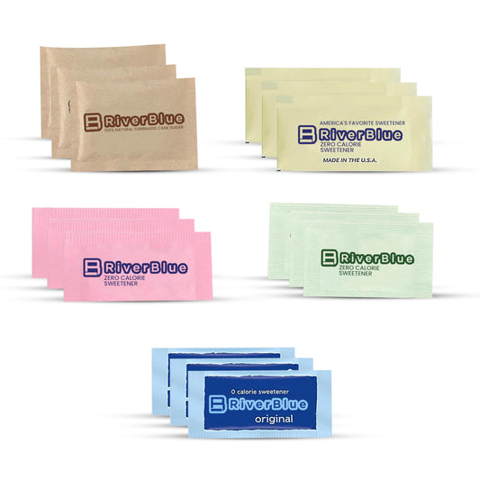 Assorted Sugar & Sweetener Packets Good For Traveling,Everyday,Restaurant,Concession Stands And Coffee Shops (350 Pack)
