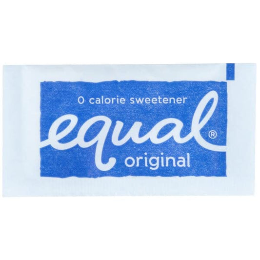 RiverBlue Sugar And Sweeteners Packets Good For Traveling,Everyday, Restaurants,Concession Stands, And Coffee Shops, (Equal) 50 Packs