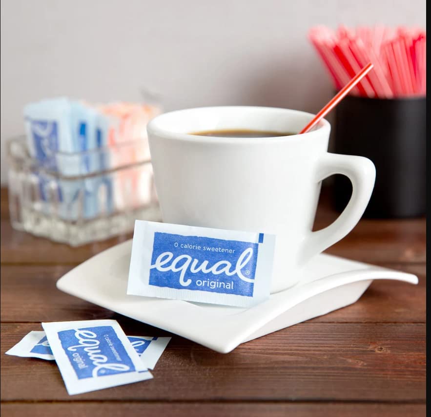 RiverBlue Sugar And Sweeteners Packets Good For Traveling,Everyday, Restaurants,Concession Stands, And Coffee Shops, (Equal) 50 Packs