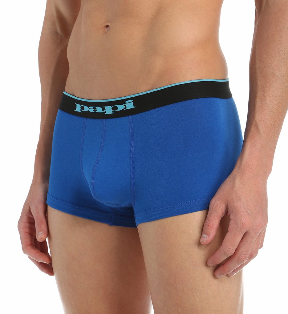 Papi Men's Stylish Brazilian Solid and Print Trunks (3-Pack of Men's Underwear)